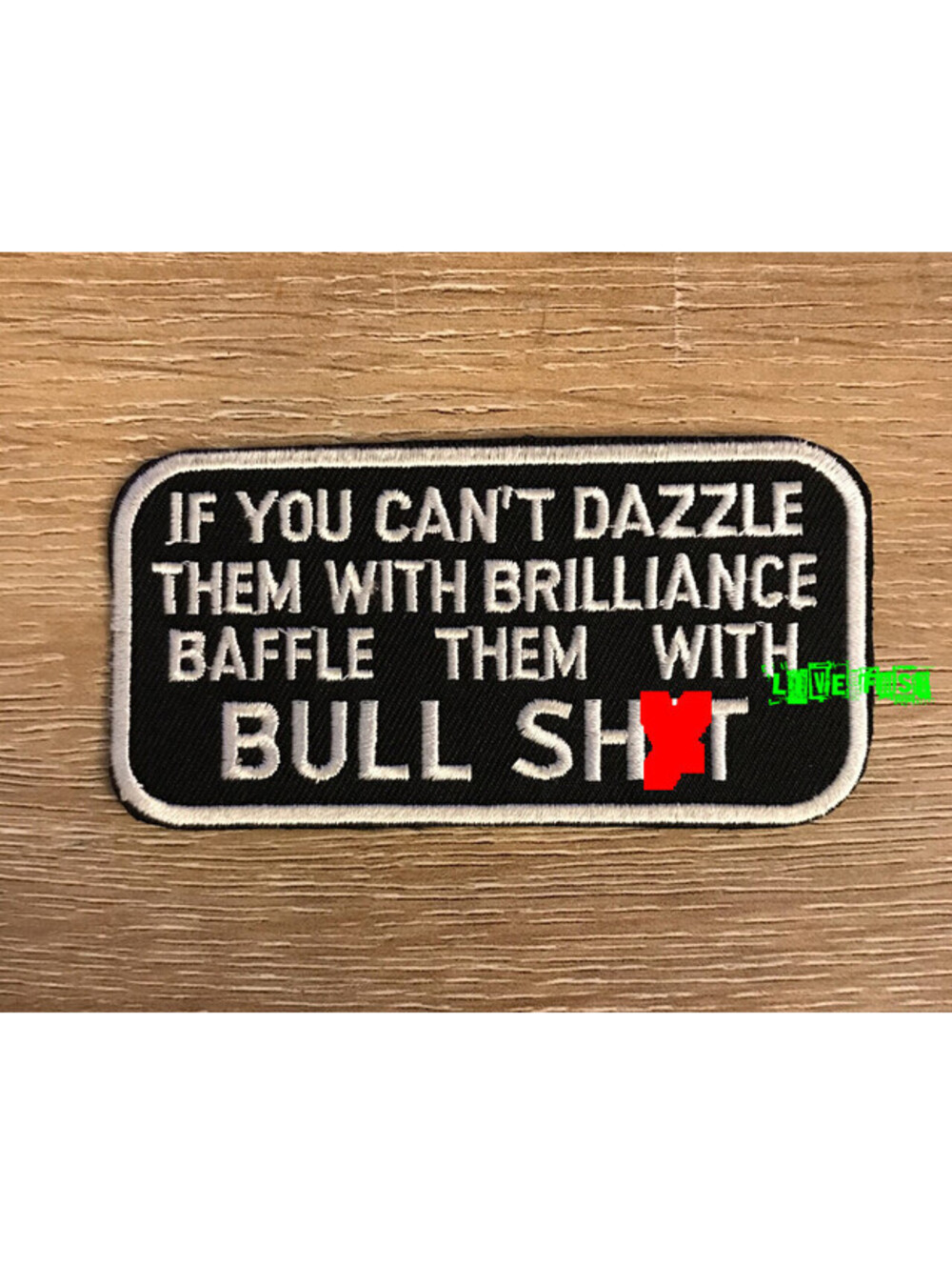 Baffle Them With Bullshit Patch embroidered iron on biker motorcycle patches